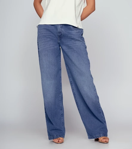 Jean Wide Leg Con Proceso Praga Anastacia DerekAZ