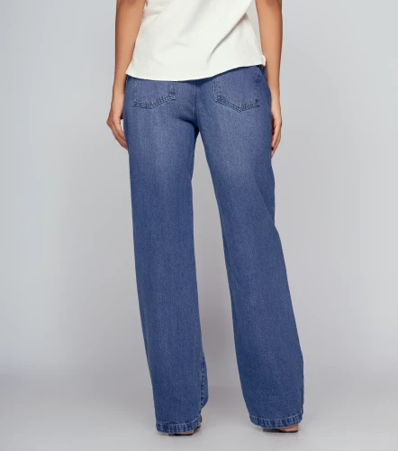 Jean Wide Leg Con Proceso Praga Anastacia DerekAZ