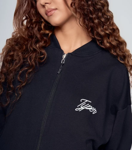 Jesse Chaqueta Oversize Tipo Bomberg Estampada Con Tejidos TyperNG
