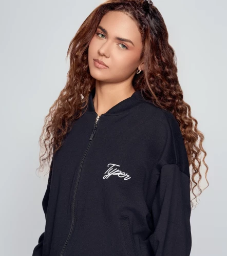 Jesse Chaqueta Oversize Tipo Bomberg Estampada Con Tejidos TyperNG