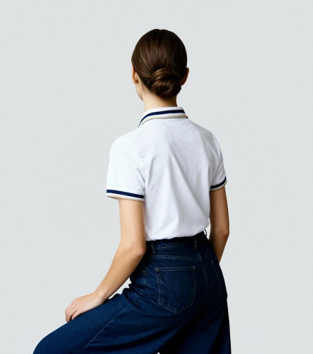 Mary Blusa Polo Con Cortes Cuello Y Punos Tejidos UnserBL