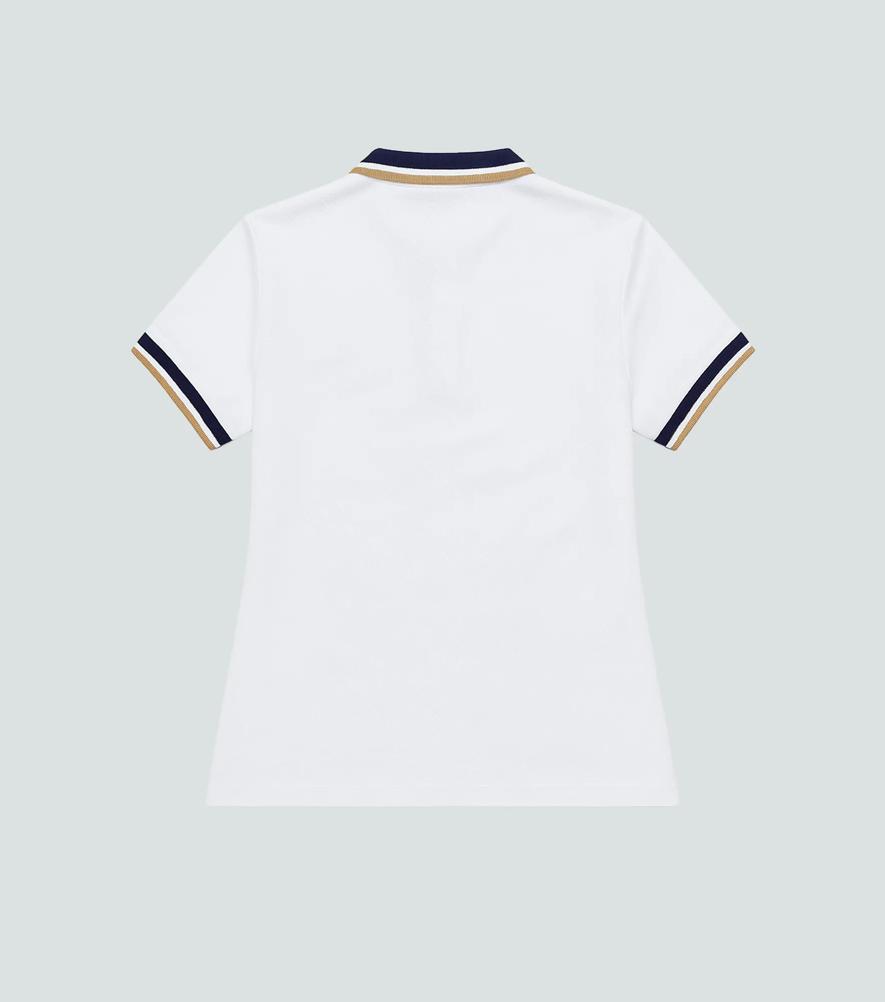 Mary Blusa Polo Con Cortes Cuello Y Punos Tejidos Unser 832675 BL