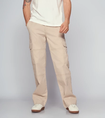 Pantalon Para Hombre Cargo Bota RectaKQ