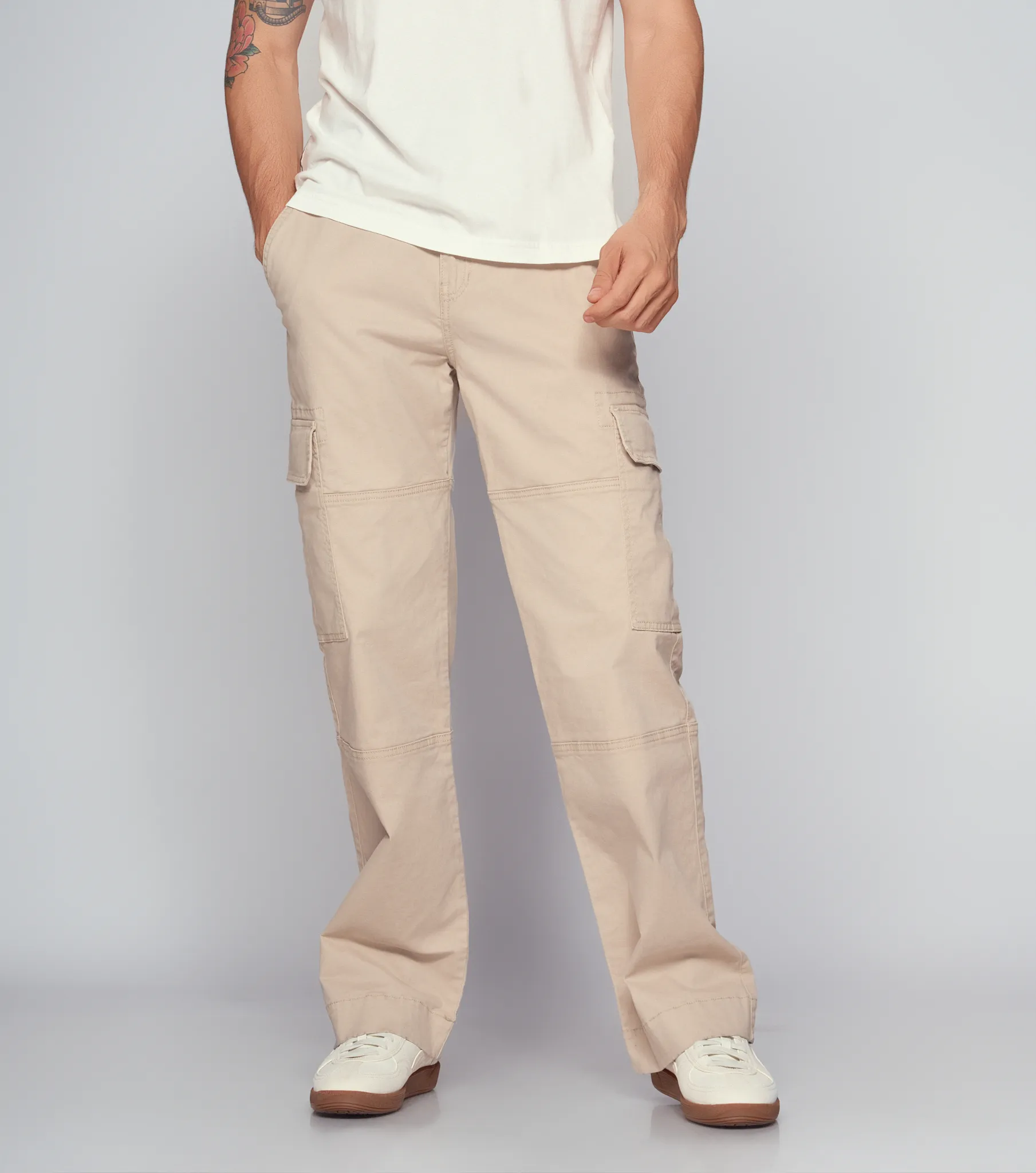 Pantalon Para Hombre Cargo Bota RectaKQ