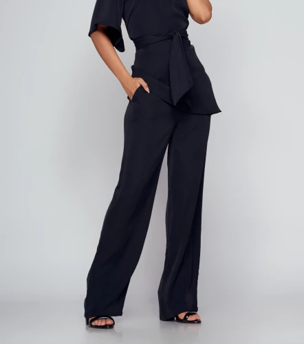 Pantalon Para Mujer Bota Recta Unicolor DerekNG
