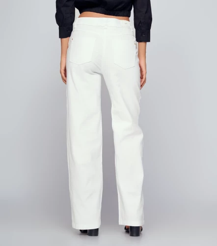 Pantalon Para Mujer En Drill Bota Recta Praga Kym DerekBL