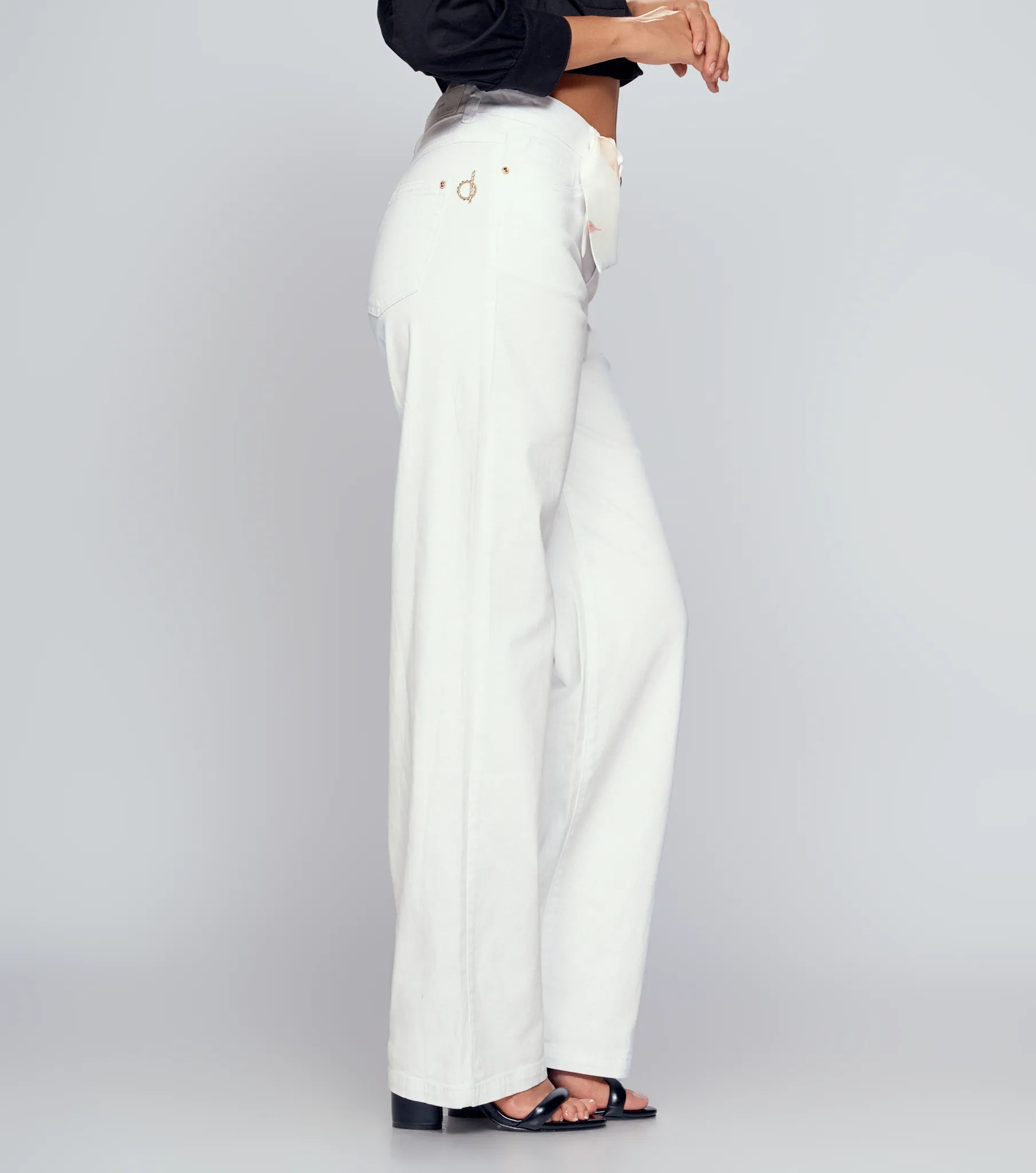 Pantalon Para Mujer En Drill Bota Recta Praga Kym Derek 834899 BL