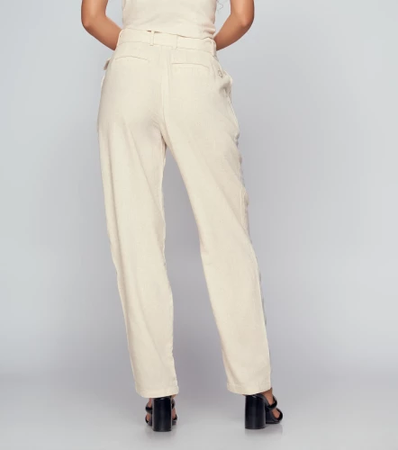 Pantalon Para Mujer En Lino Unicolor Anitta DerekKQ