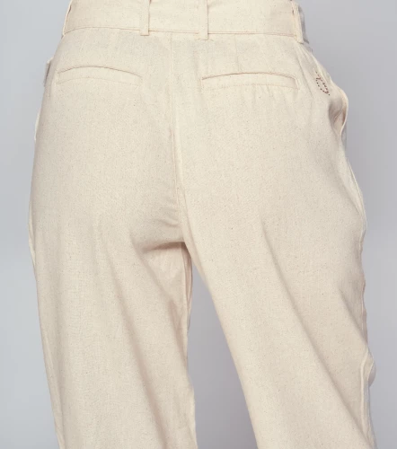 Pantalon Para Mujer En Lino Unicolor Anitta DerekKQ