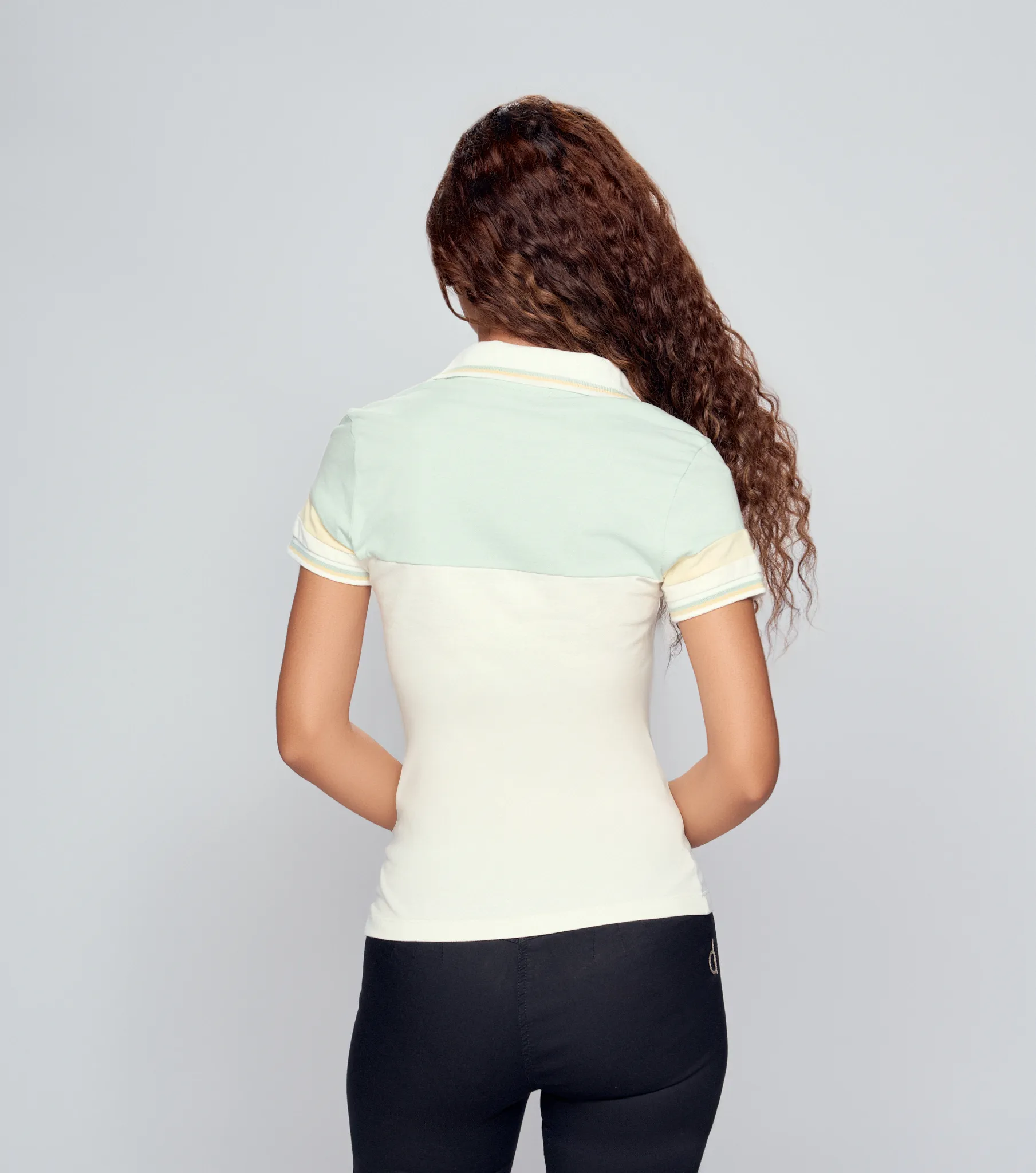 Polo Para Mujer Combinado Manga Corta Derek 826629 VJ