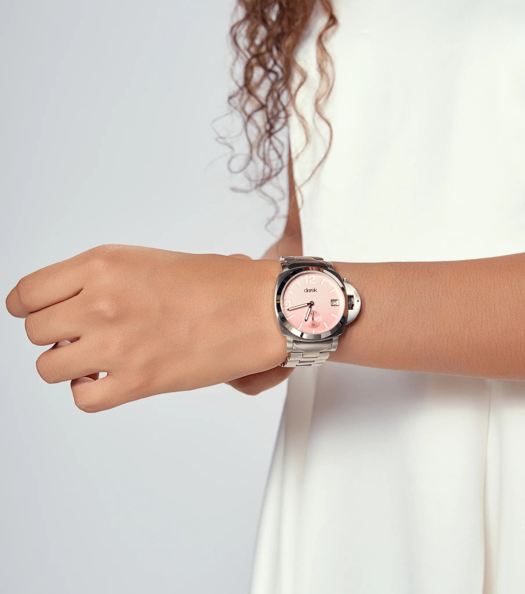 Reloj Con Pulso Metalico Para Mujer Derek 830579 RC