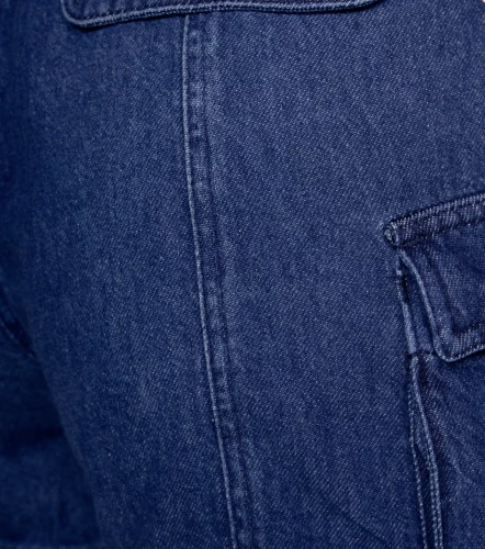 Short Para Mujer En Indigo Tipo Cargo Shannon DerekAZ