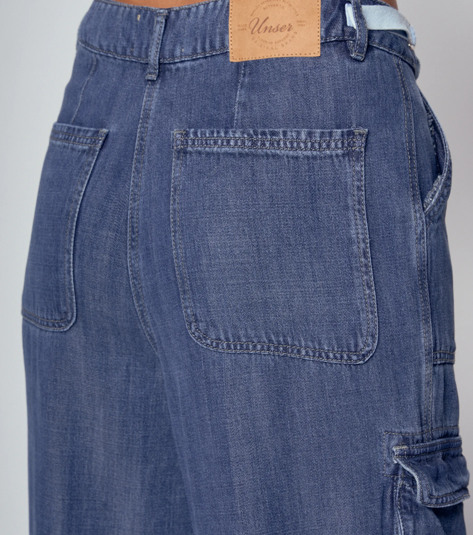 Star Luna Jean Cargo Con Proceso Y Bolsillos Unser 834256 AZ