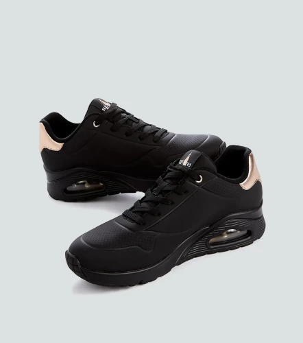 Tenis Skechers Duraleather Metallic HeelNG