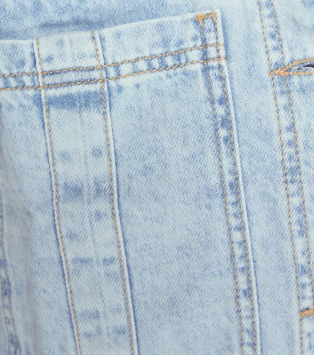 Valeria Chaleco Denim Con Bolsillos Y Cremallera UnserAZ