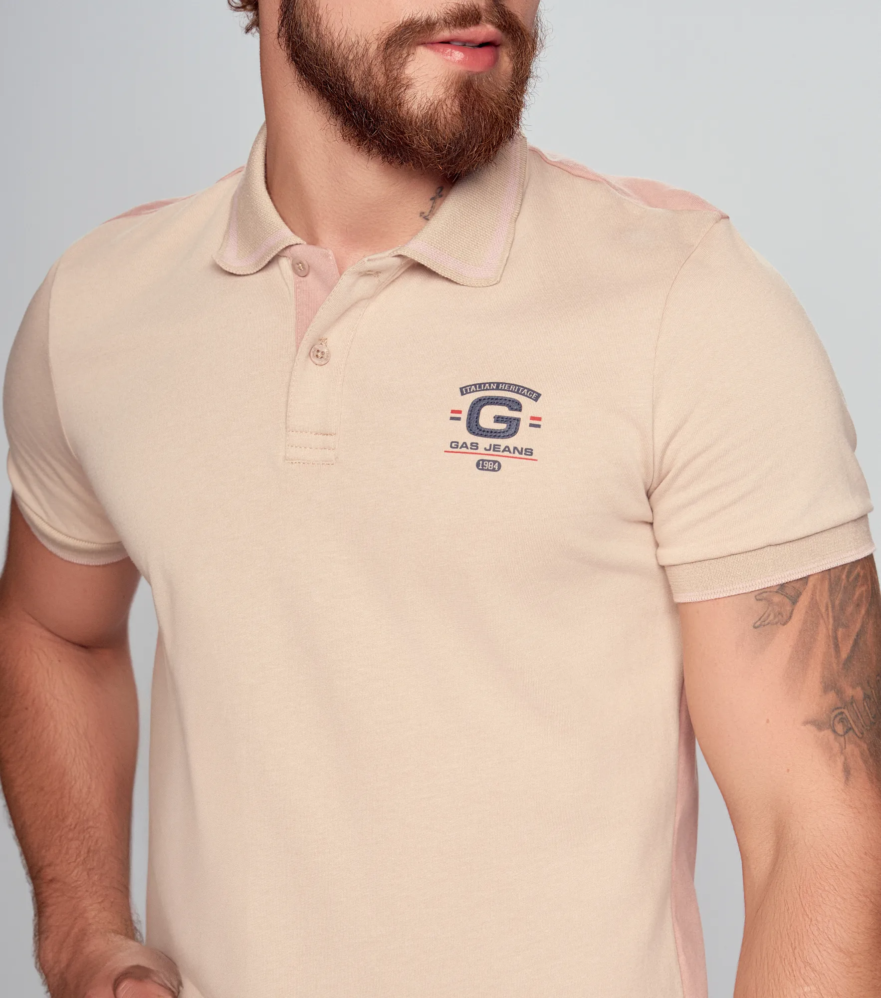 Montse Polo Masculina Slim Fit Gas 833135 AR