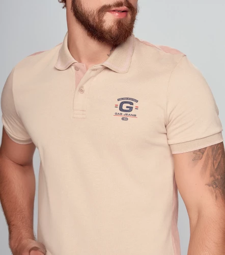 Montse Polo Masculina Slim Fit GasAR