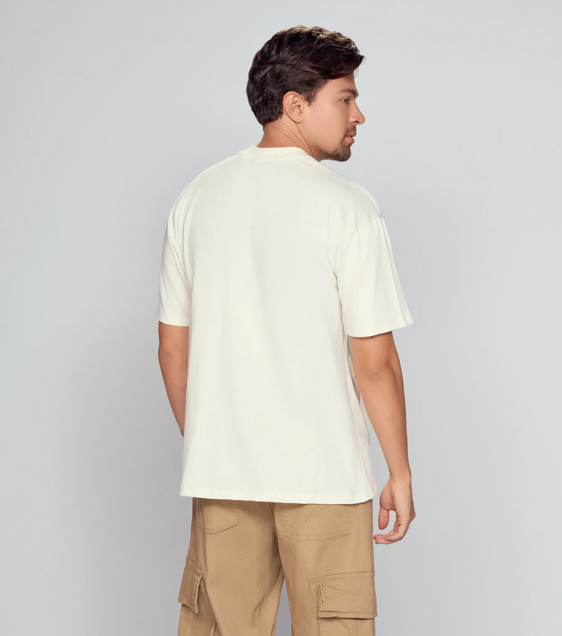 Teddy T Shirt Estampada Tono A Tono Slim Typer 835667 