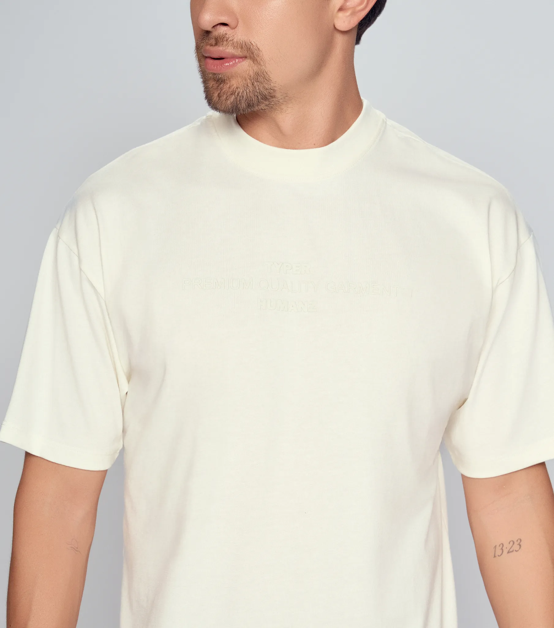 Teddy T Shirt Estampada Tono A Tono Slim Typer 835667 