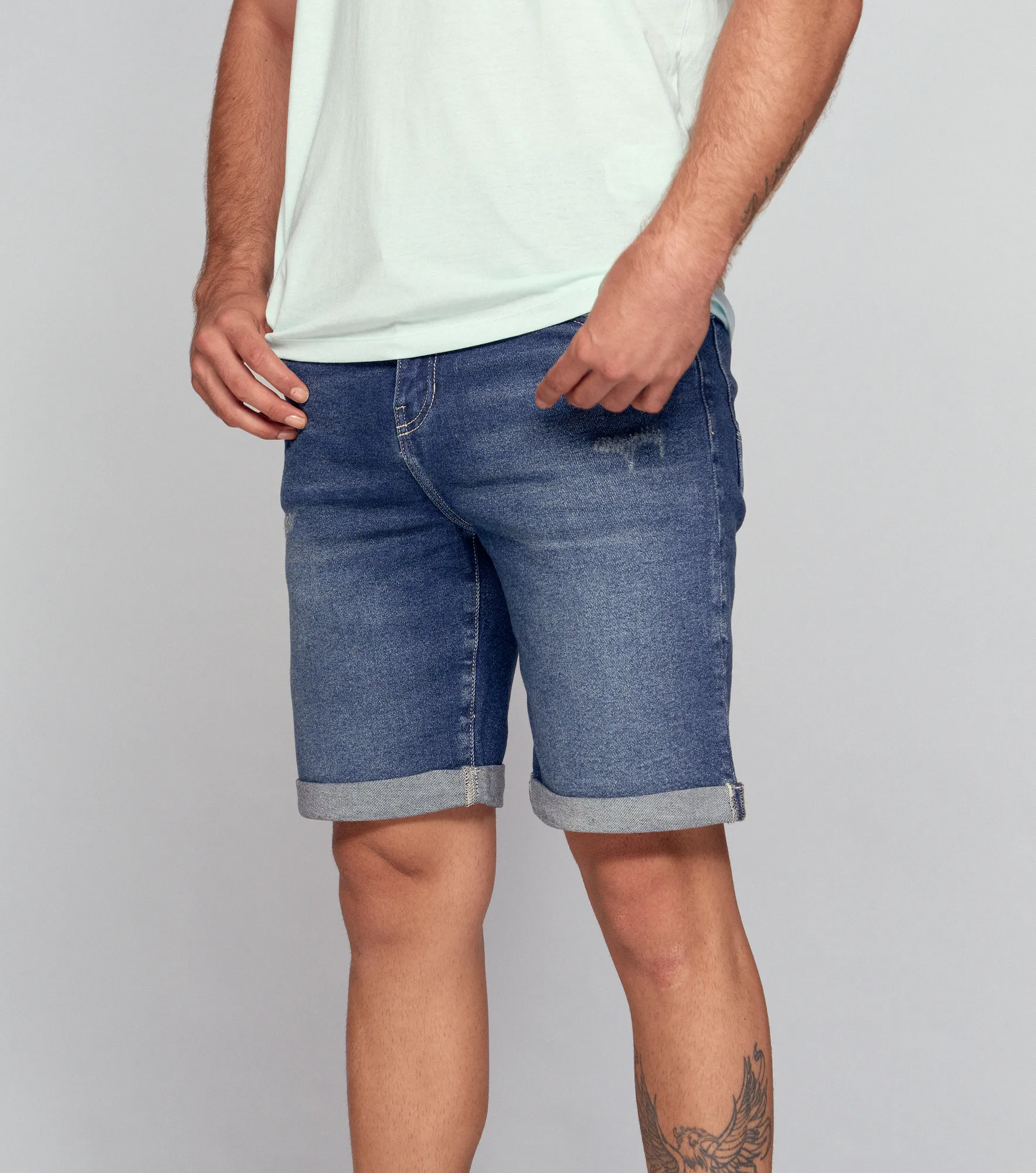 Bermuda Para Hombre En Indigo 5 Bolsillos UnserAZ