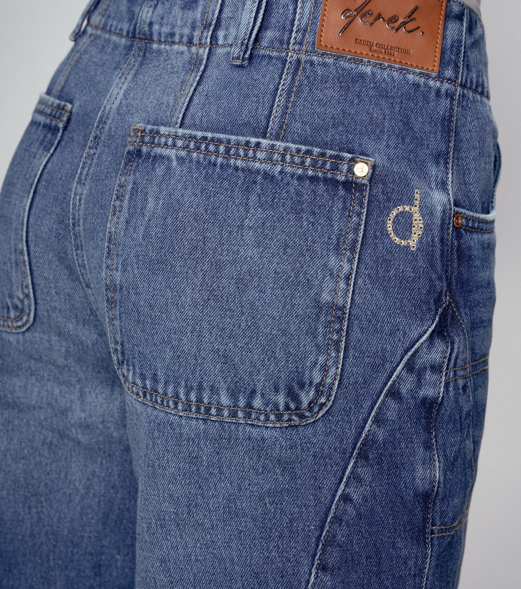 Jorts Para Mujer Tipo Bermuda En Indigo Con Proceso Derek 835586 AZ