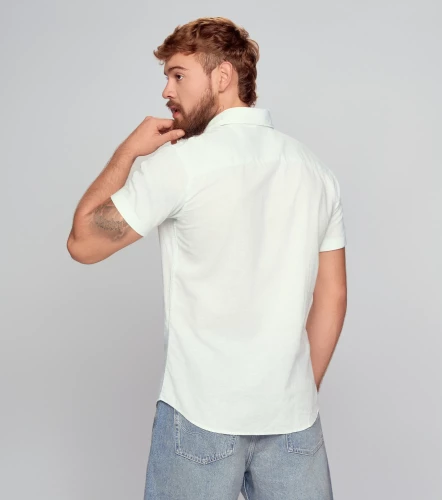 Camisa Jack And Jones Jjelinen Blend Shirt Ss SnAC