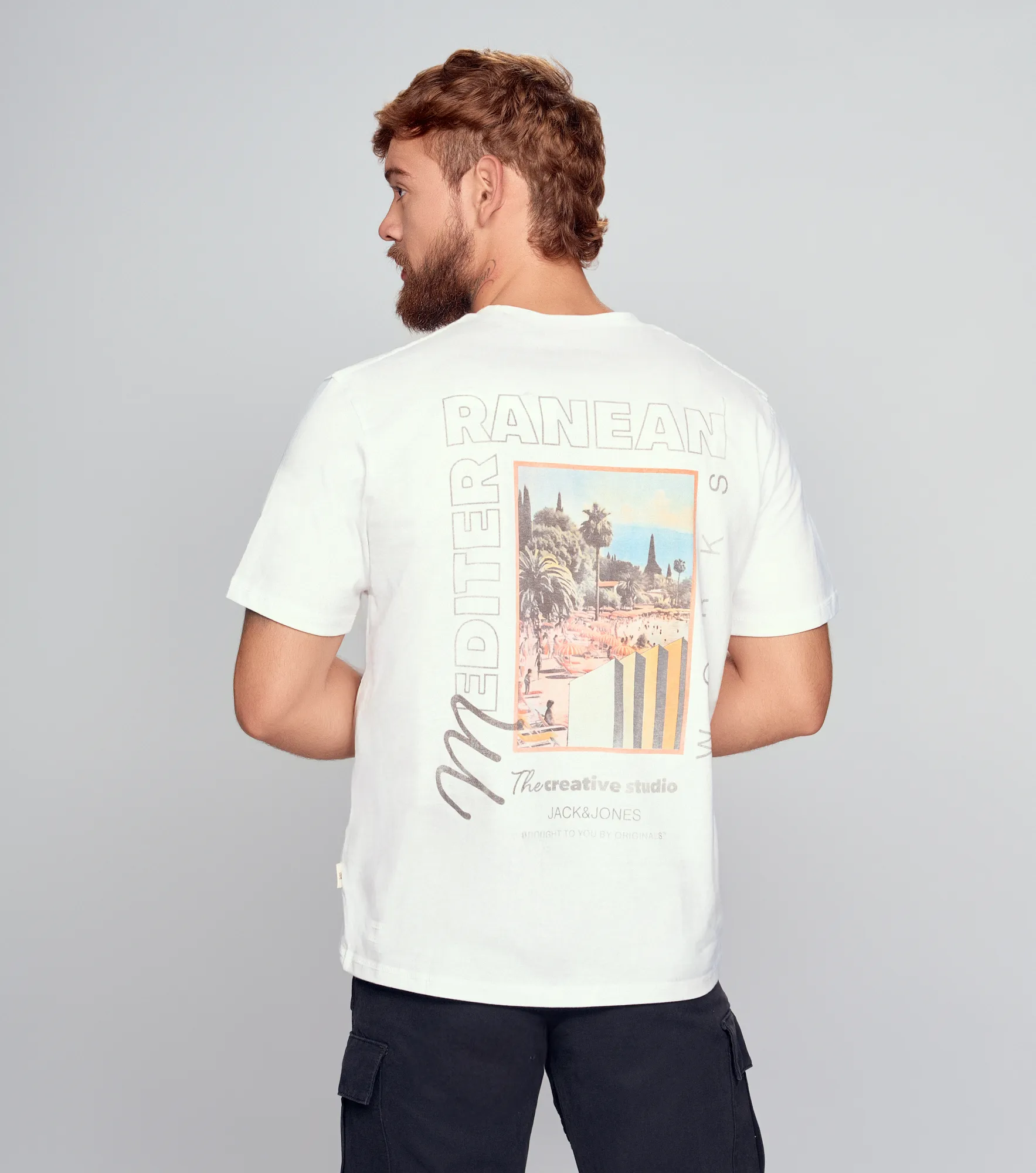 Camiseta Jack And Jones Joralmeria World Tee Ss Crew Neck 131175 BL