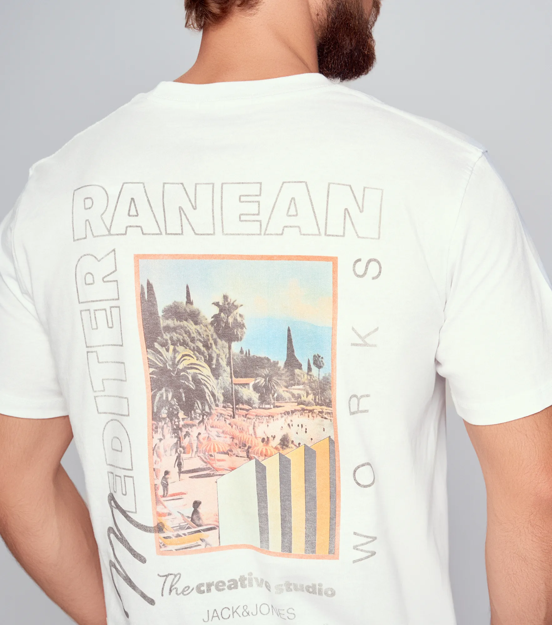 Camiseta Jack And Jones Joralmeria World Tee Ss Crew Neck 131175 BL