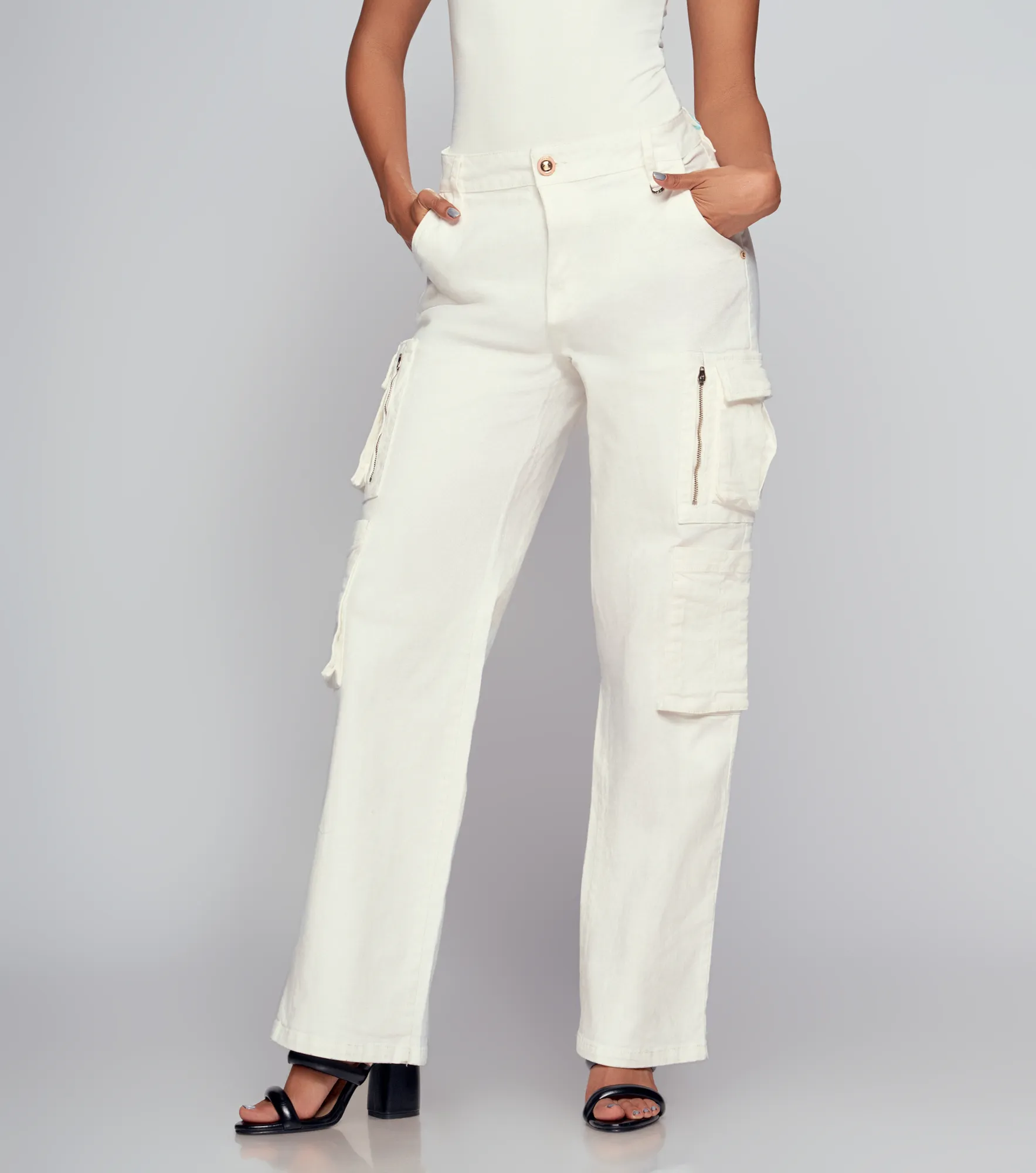 Jean Tipo Cargo Con Cremalleras Barcelona Fergie Derek 833759 BL