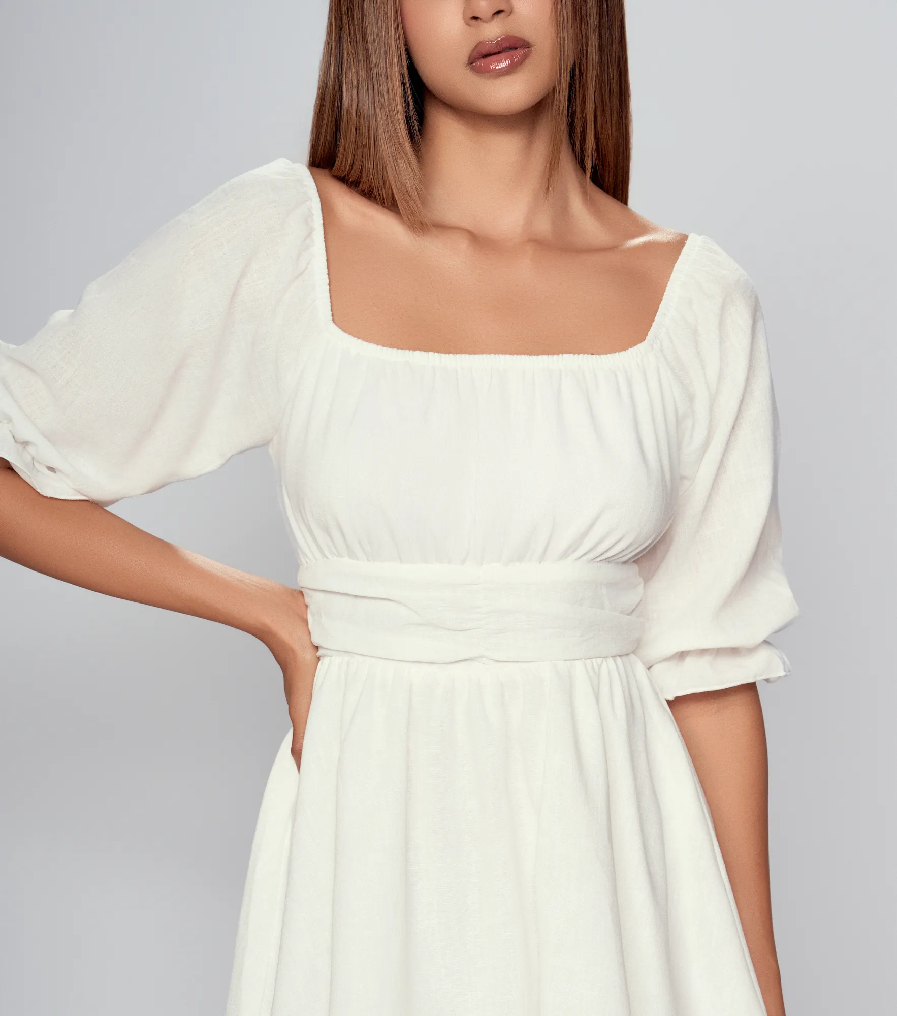 Vestido Para Mujer Corto Unicolor Derek 834788 BL