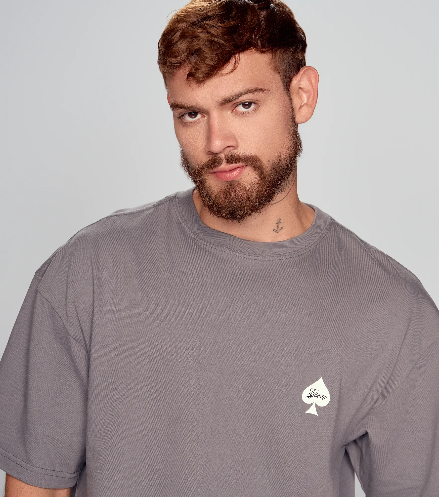 Xavi T Shirt Oversize Estampada Typer 836280 GR