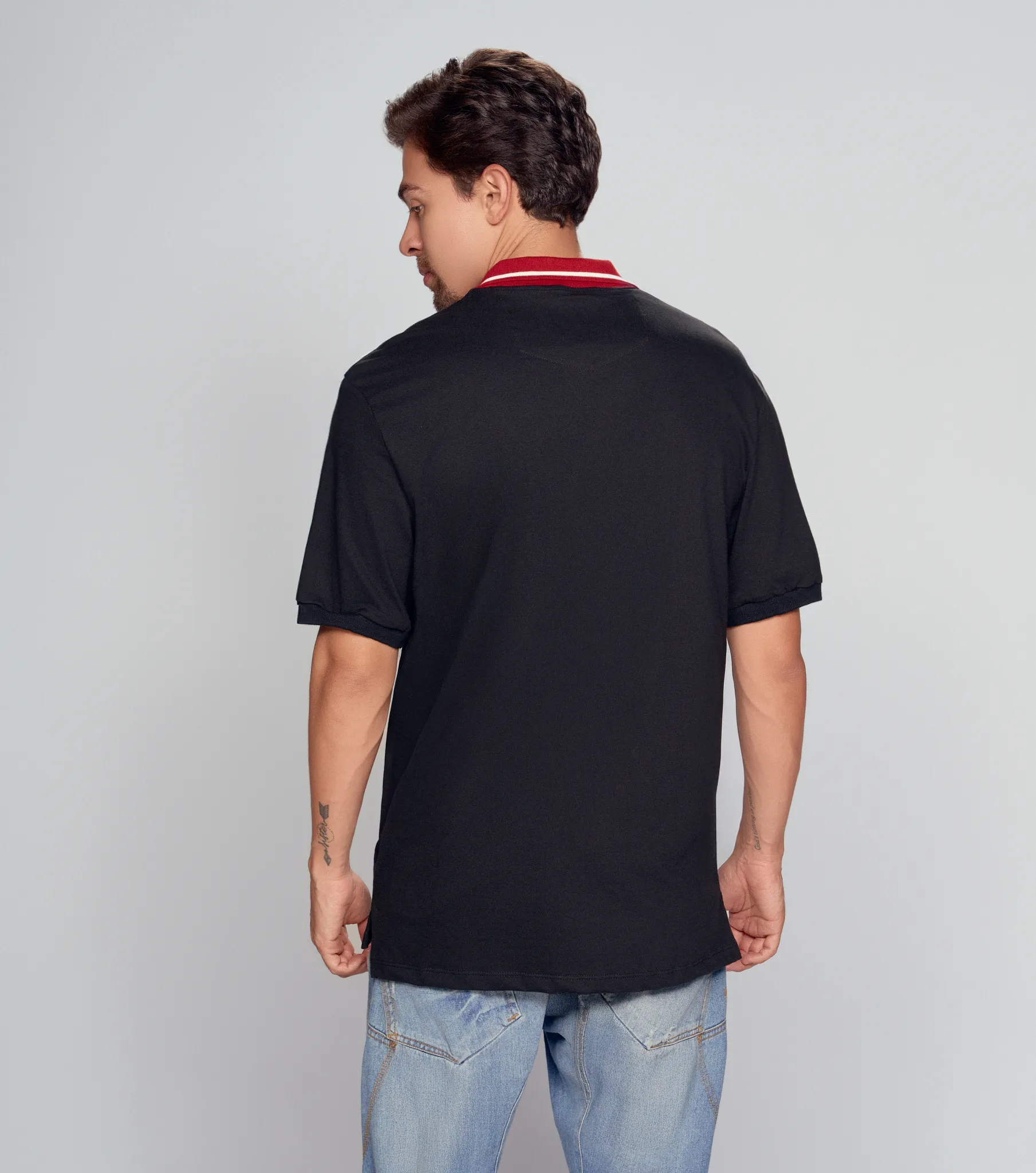 Rhett Polo Regular Masculina Groggy 834661 NG