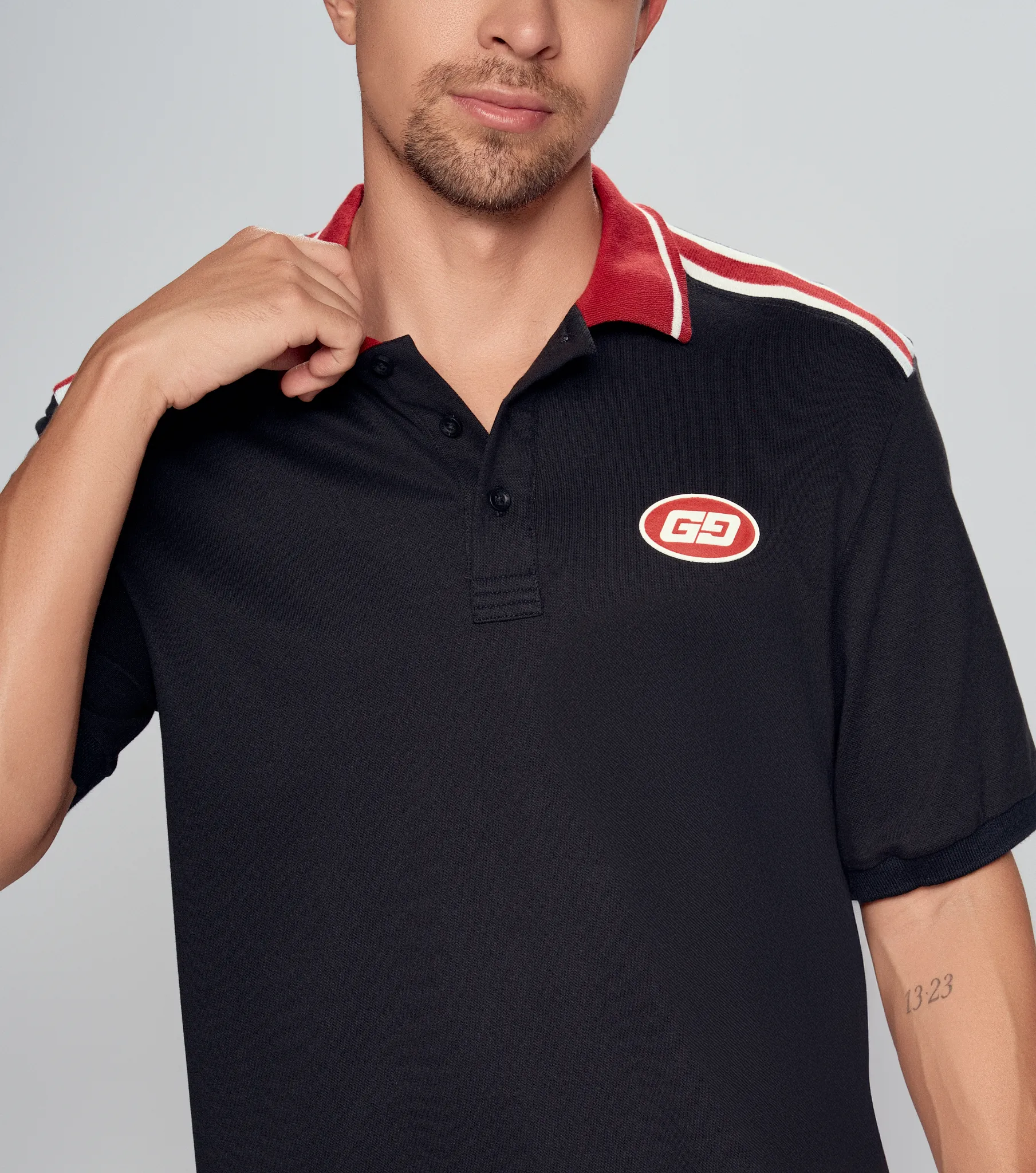Rhett Polo Regular Masculina Groggy 834661 NG