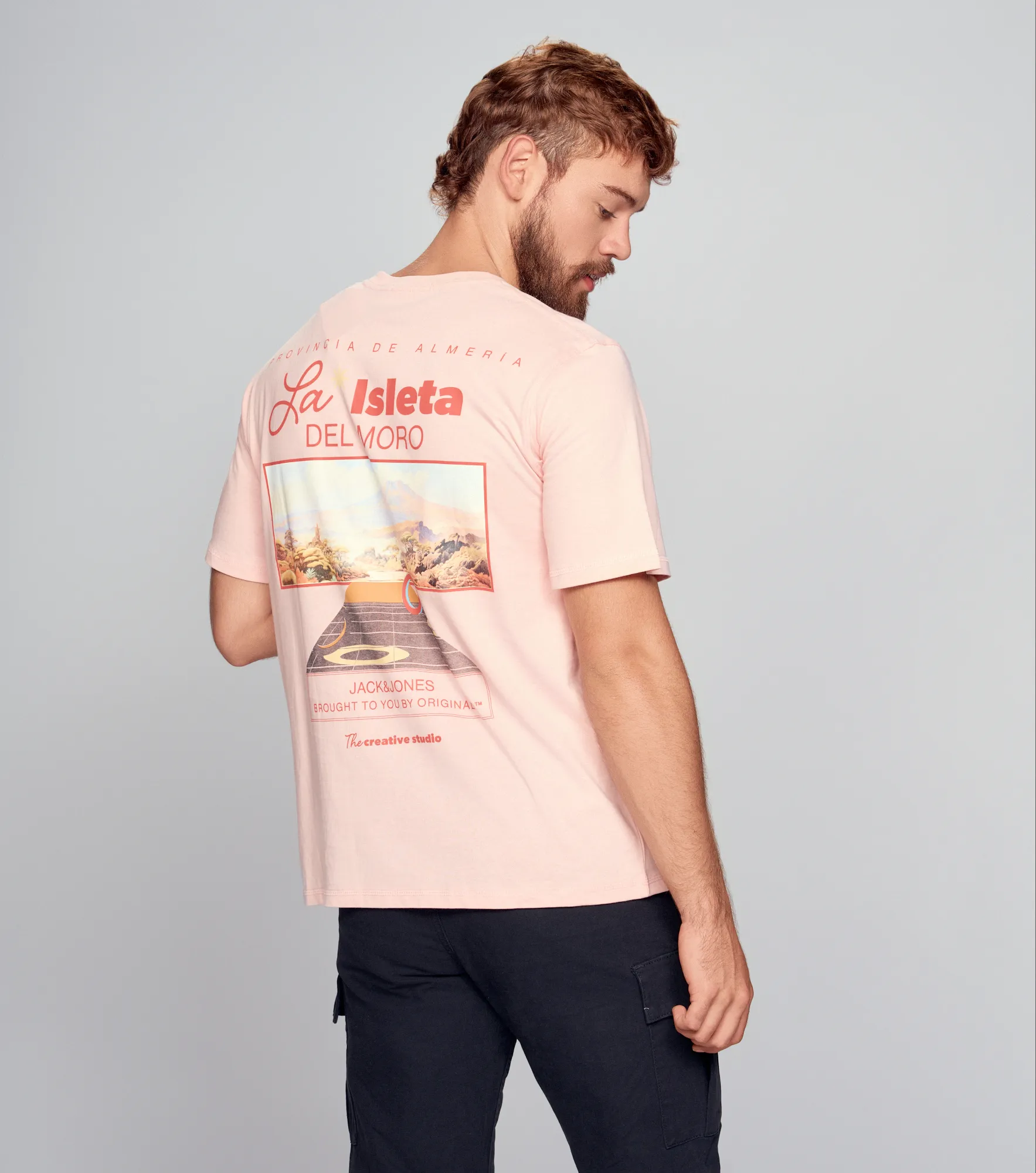 Camiseta Jack And Jones Joralmeria World Tee Ss Crew Neck 131175 BL