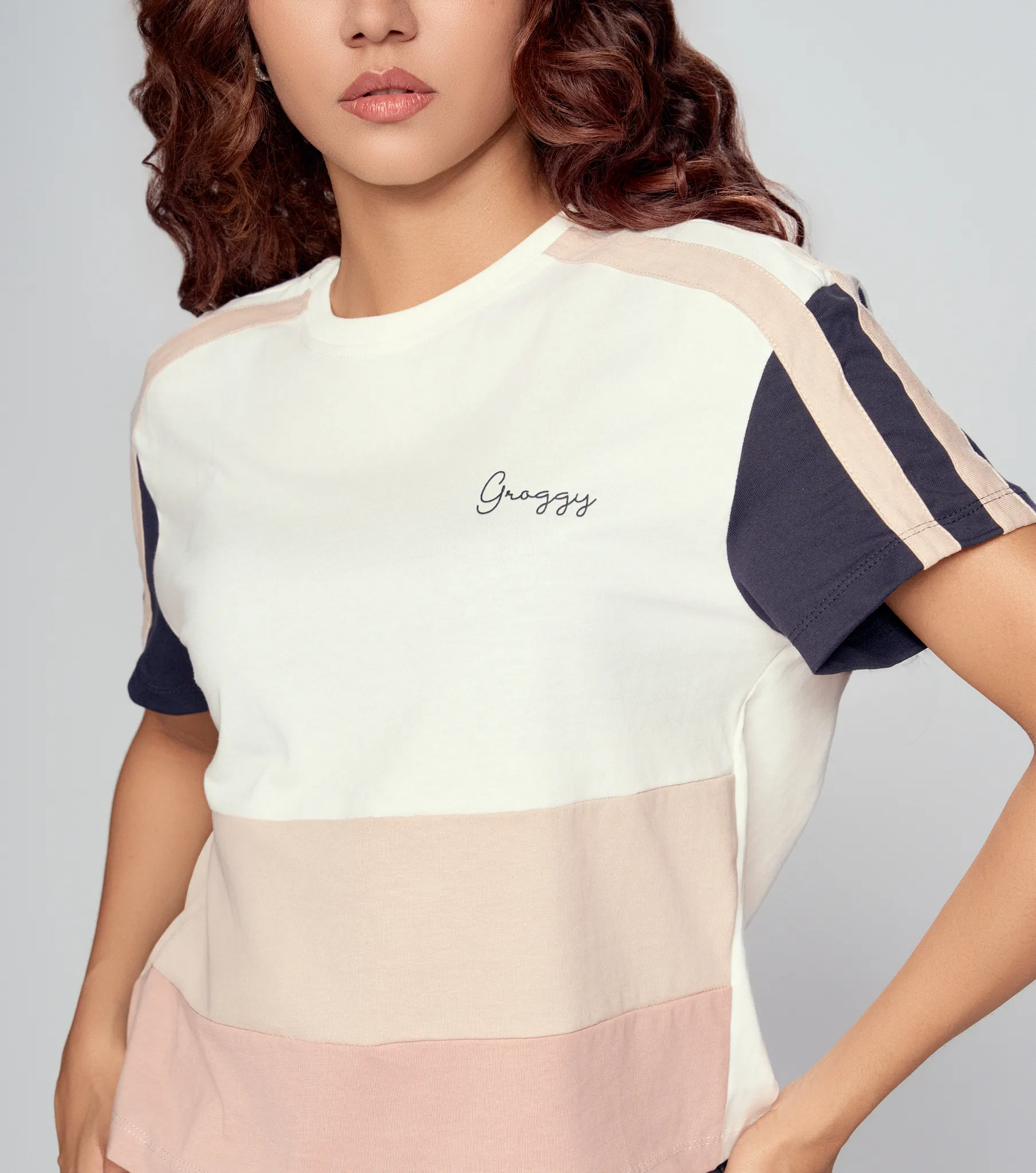 Adina T Shirt Regular Femenina Groggy 835424 CU