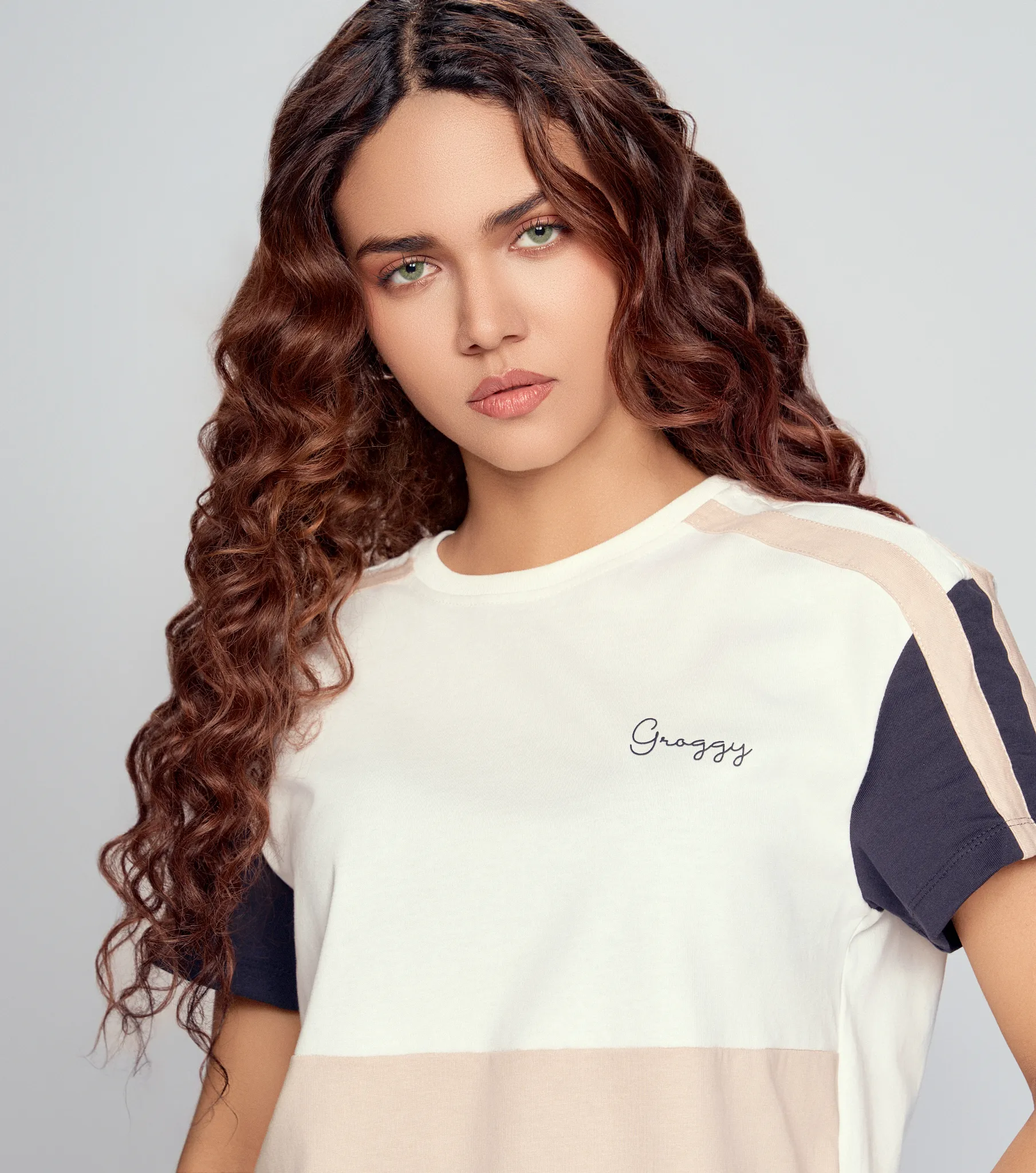 Adina T Shirt Regular Femenina Groggy 835424 CU