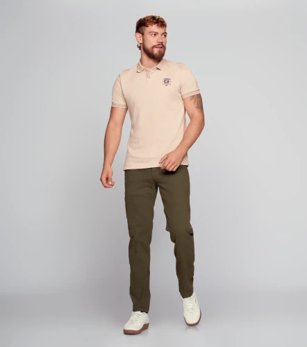 Montse Polo Masculina Slim Fit GasAR