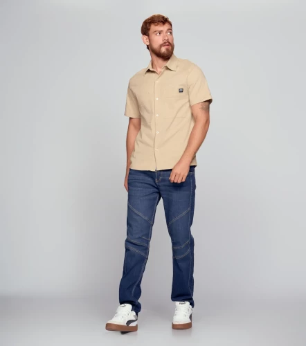 Xander Camisa Regular Manga Corta Masculina GroggyCM