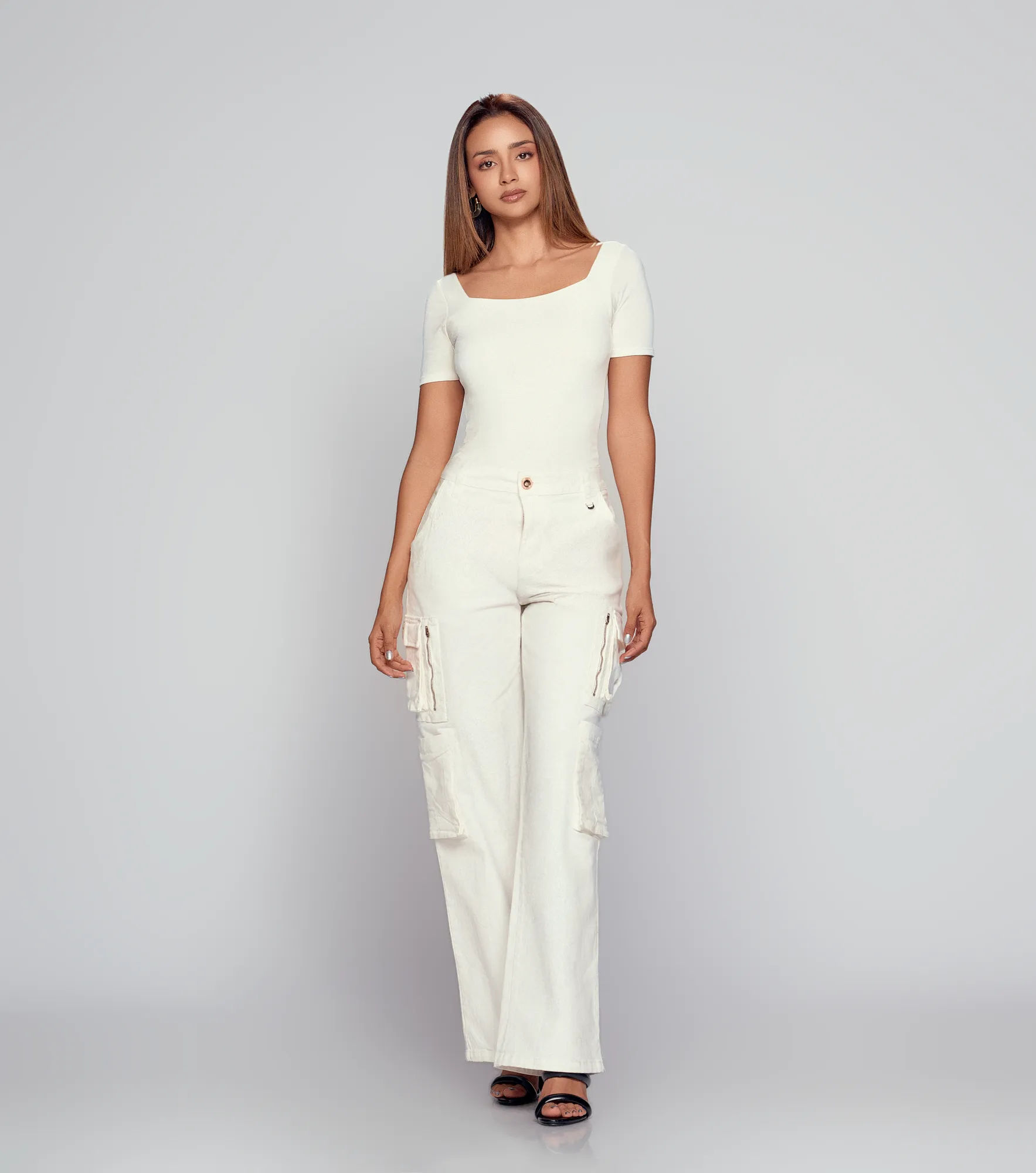 Jean Tipo Cargo Con Cremalleras Barcelona Fergie Derek 833759 BL