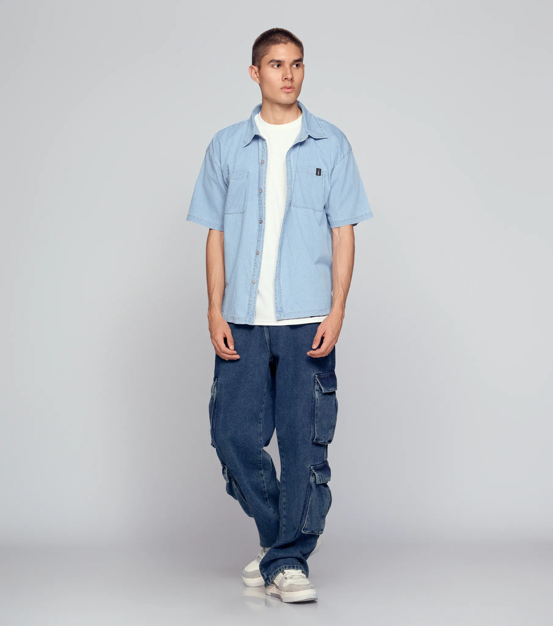Austin Camisera Boxy En Chambray Typer 834504 AZ