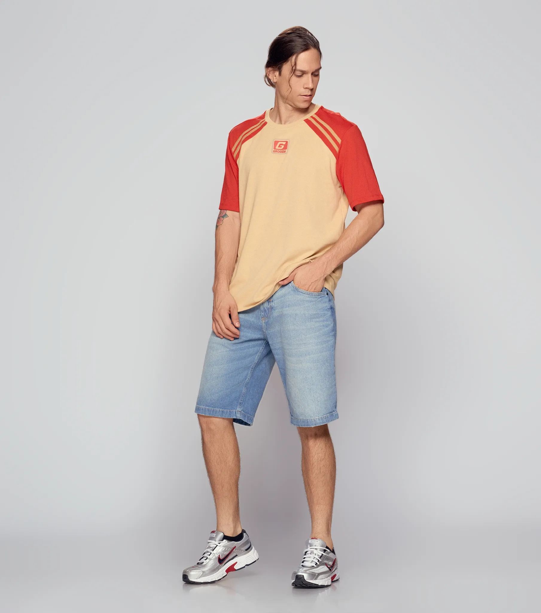 Kinky T Shirt Regular Masculina Groggy 834585 CU
