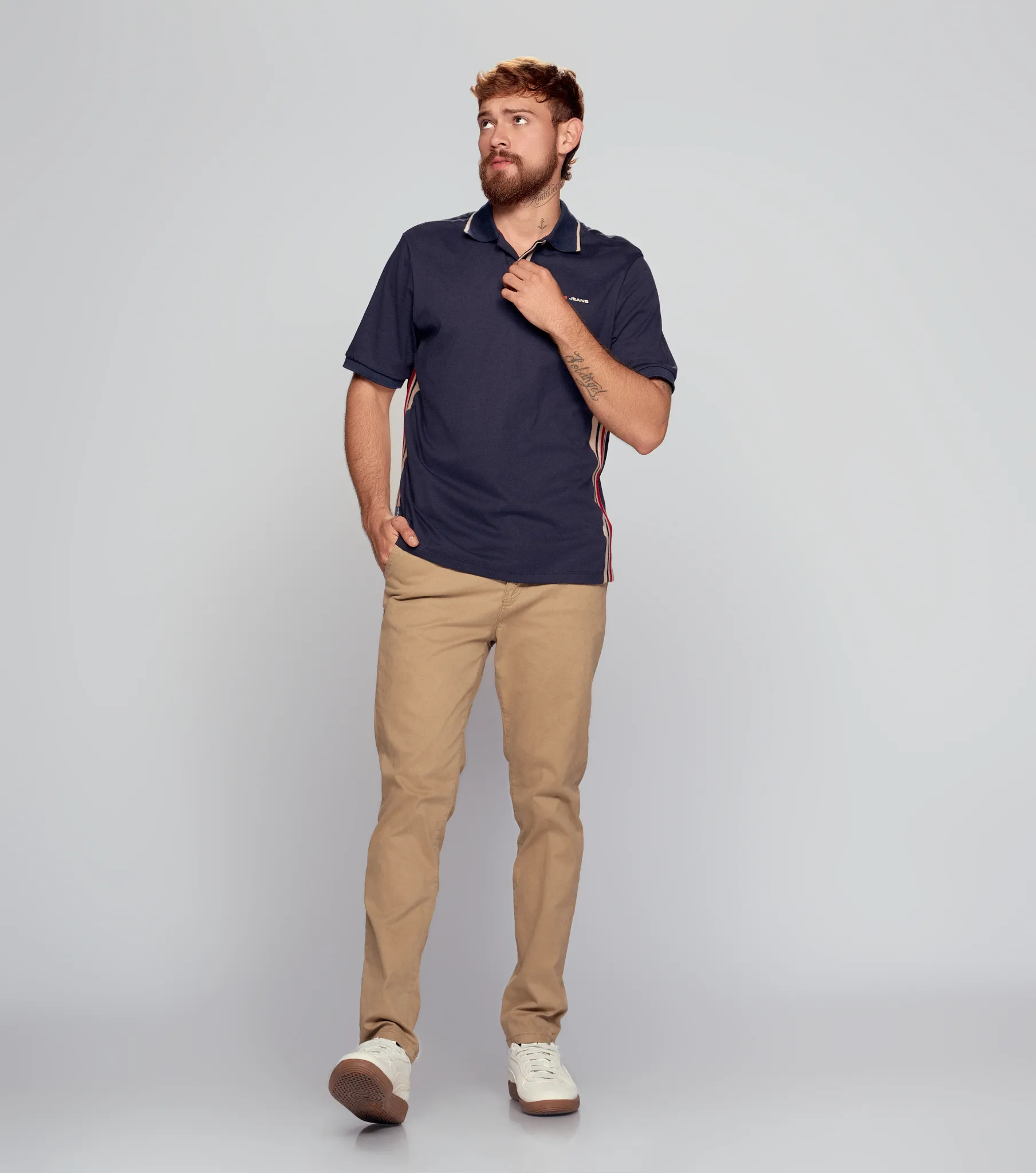 Austin Polo Regular Fit Masculina Gas 834760 AO