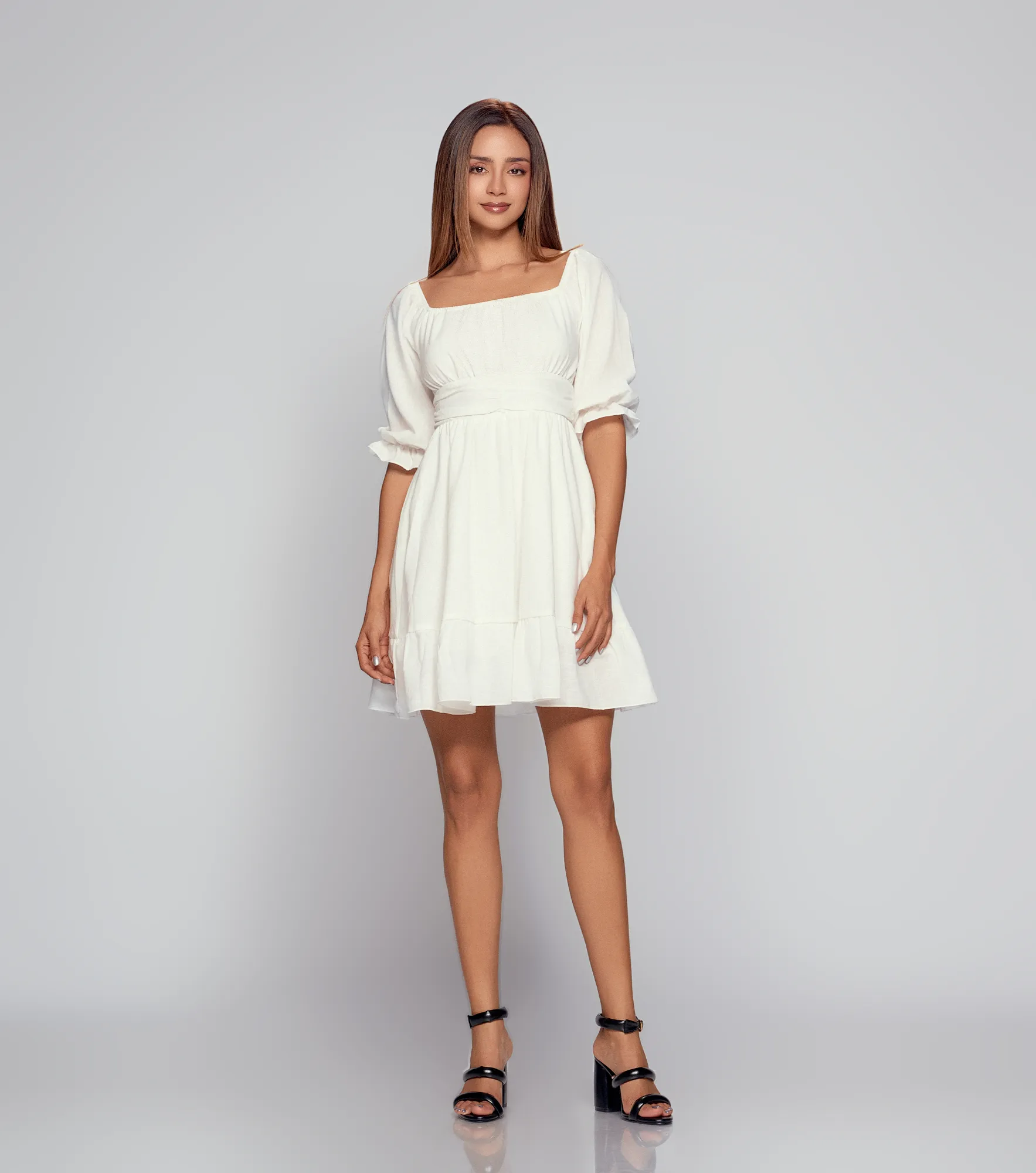 Vestido Para Mujer Corto Unicolor Derek 834788 BL