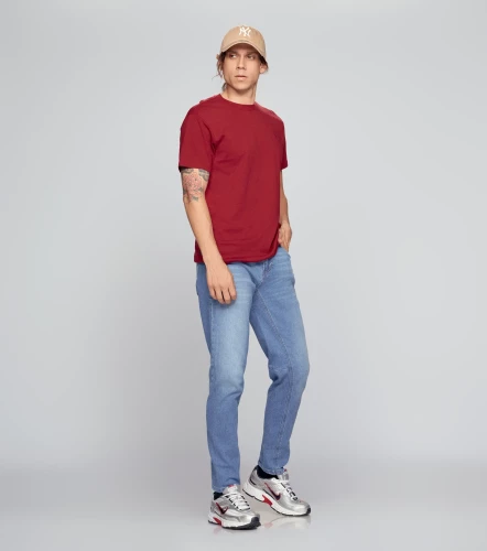 Couple David Tono Azul Claro Con Desgastes Y Cremallera UnserAZ