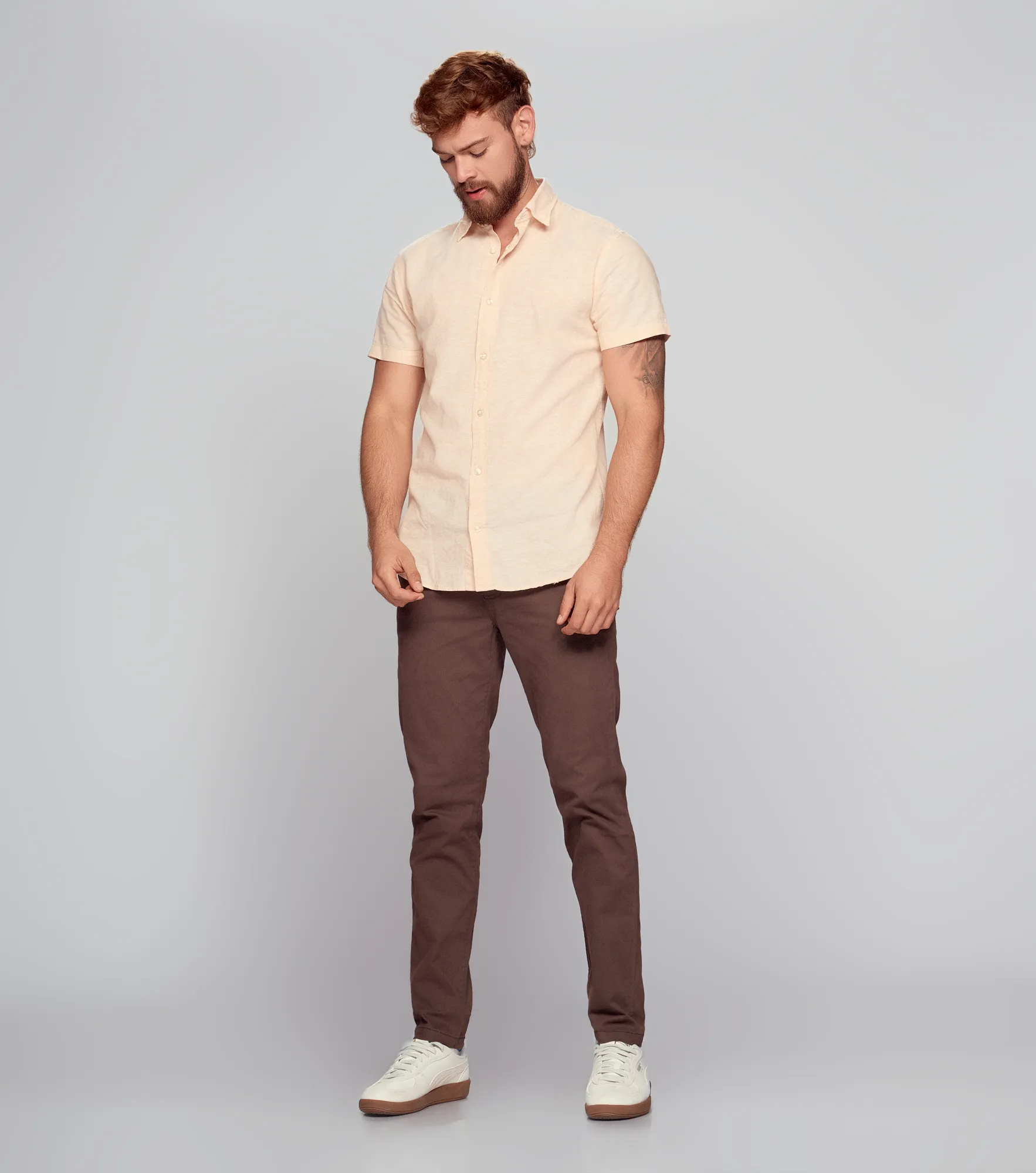 Iron Javi Pantalon Unicolor En Dril Unser 835107 CF