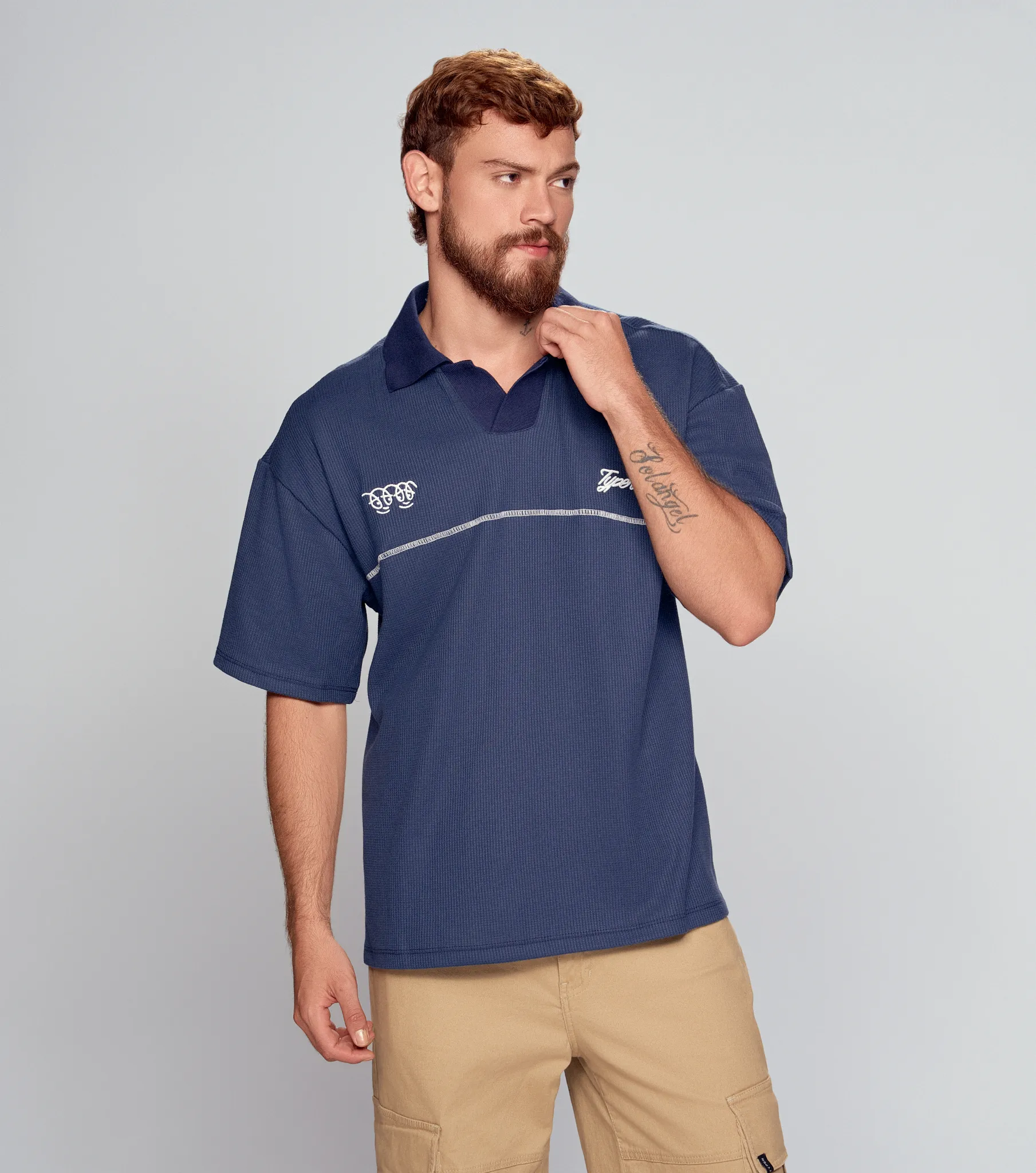 Karl Polo Boxy Con Cortes TyperAO