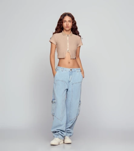 Pepper Blusa Slim Texturizada Con Cremallera TyperKQ