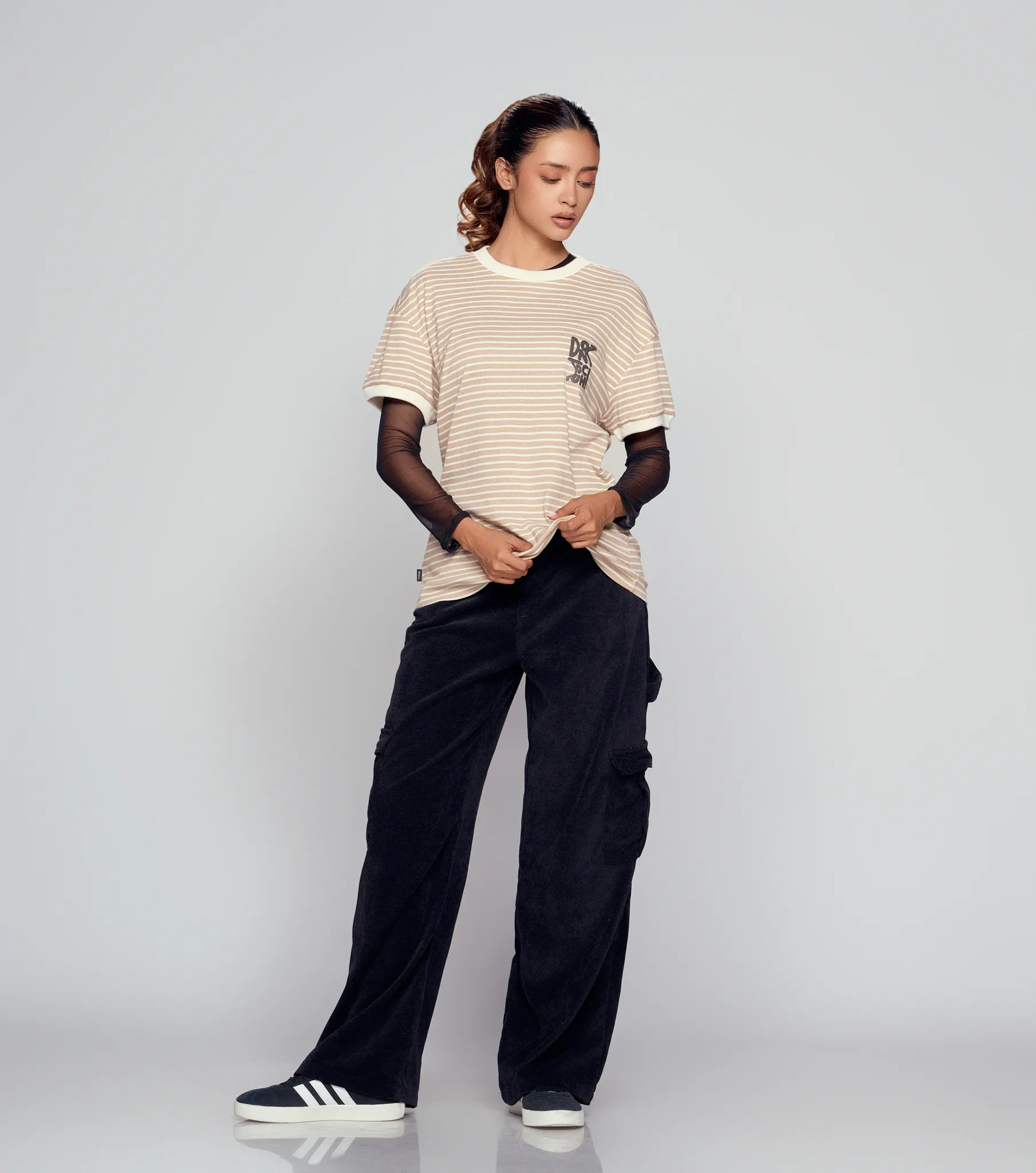 Lauren T Shirt Rayas Estampado Typer 835269 BH