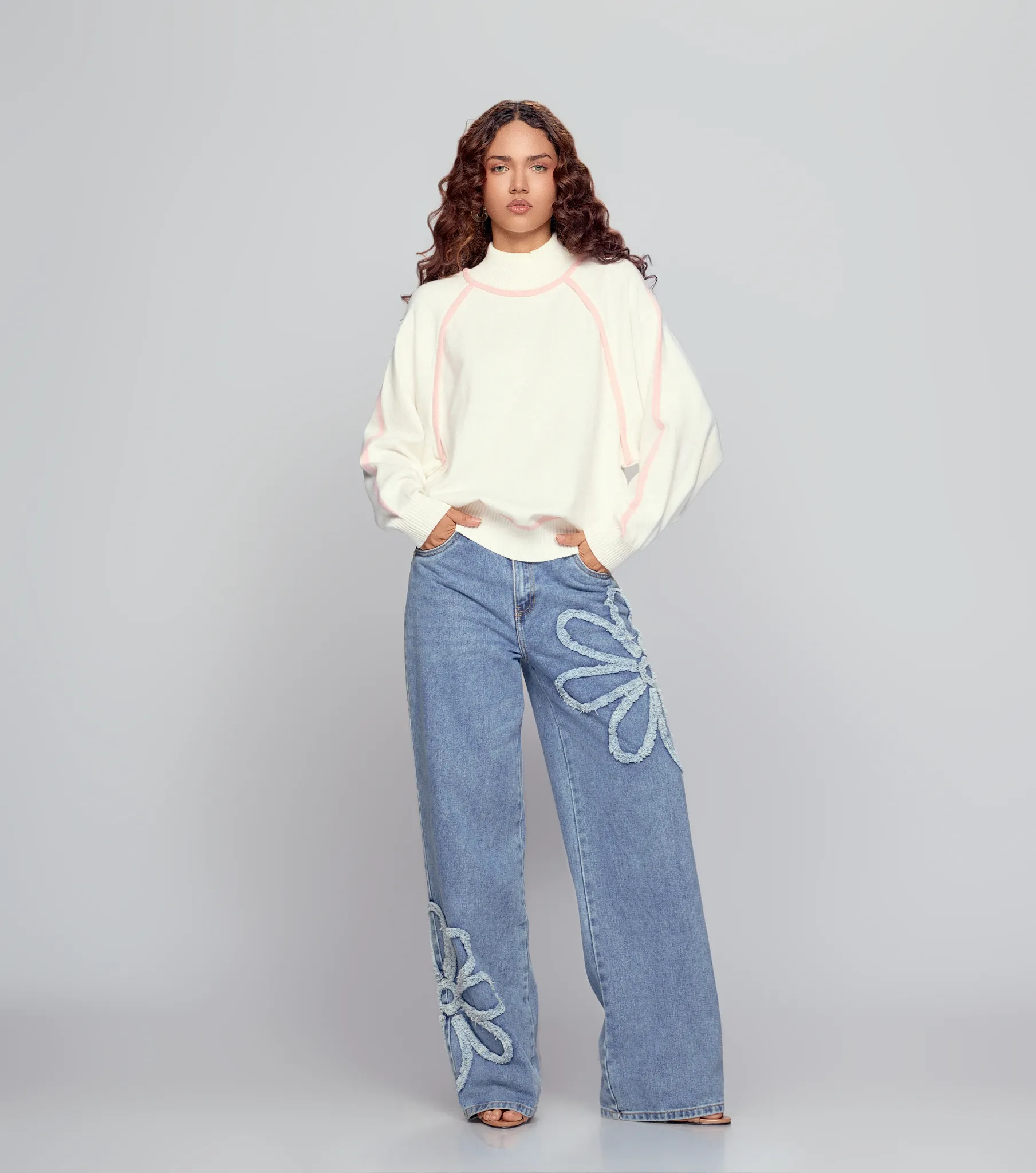 Amanda Buzo Con Sesgos En Contraste Derek Lovely 835471 BL
