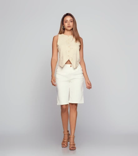 Bermuda Para Mujer En Indigo Unicolor DerekBH